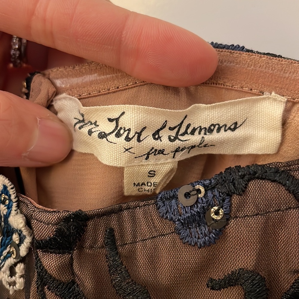 For Love And Lemons Black and Blue Floral Maxi Dress - Picture 13 of 13